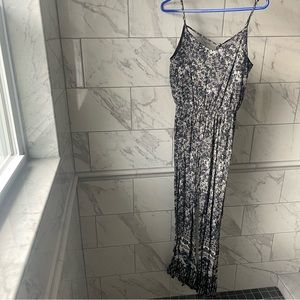 Floral Jumpsuit with Open Back